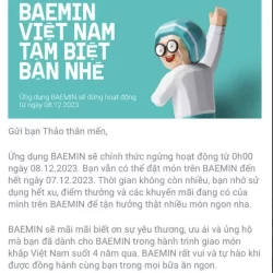 Vì sao Baemin ngừng hoạt động tại Việt Nam?